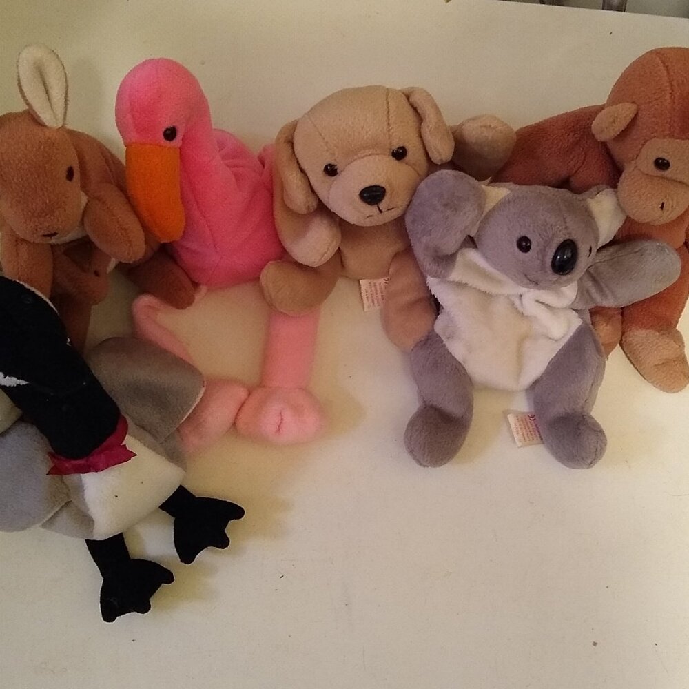 Ty Beanie Babies set of 7 Used no tag
